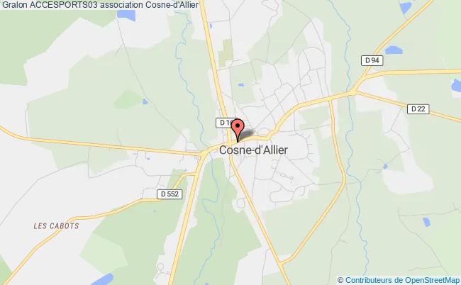 plan association Accesports03 Cosne-d'Allier