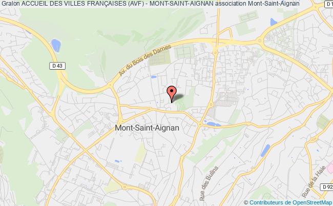 plan association Accueil Des Villes FranÇaises (avf) - Mont-saint-aignan Mont-Saint-Aignan
