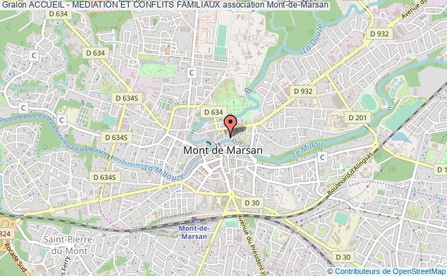 plan association Accueil - Mediation Et Conflits Familiaux Mont-de-Marsan