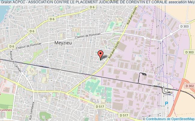 plan association Acpcc - Association Contre Le Placement Judiciaire De Corentin Et Coralie Meyzieu