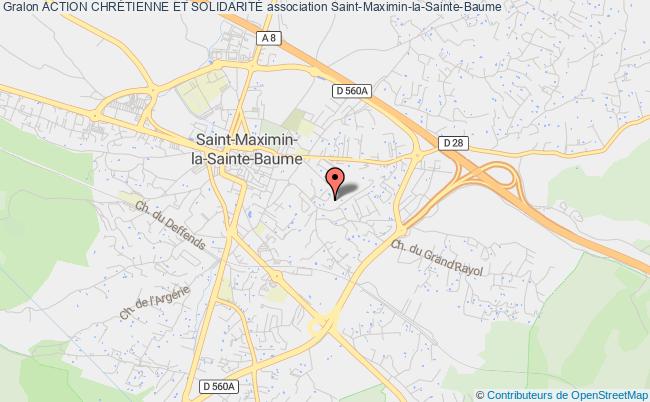plan association Action ChrÉtienne Et SolidaritÉ Saint-Maximin-la-Sainte-Baume