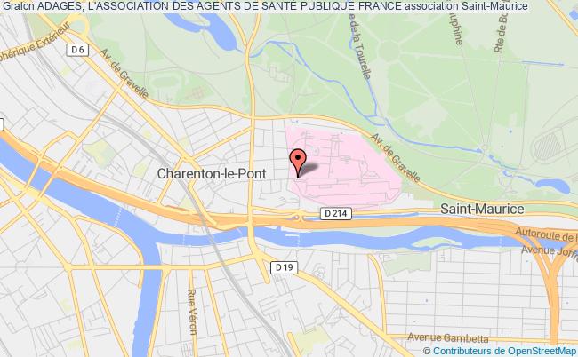 plan association Adages, L'association Des Agents De SantÉ Publique France Saint-Maurice
