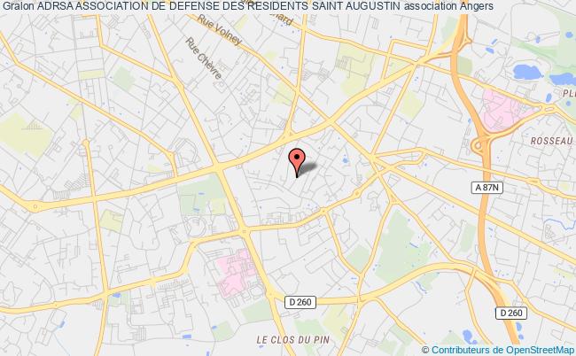 plan association Adrsa Association De Defense Des Residents Saint Augustin Angers