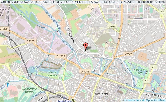 plan association Adsp Association Pour Le Developpement De La Sophrologie En Picardie Amiens