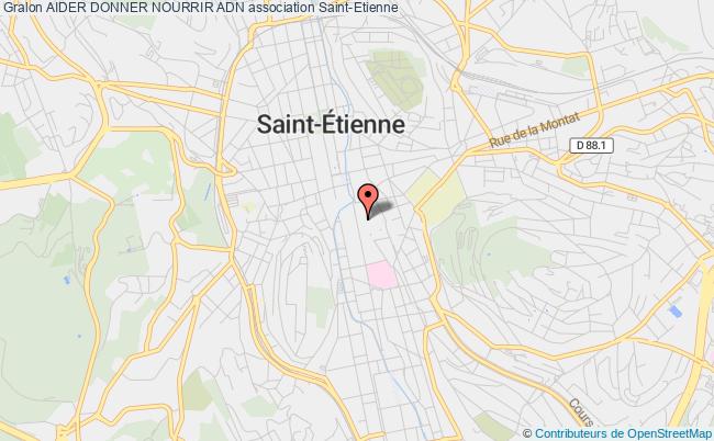 plan association Aider Donner Nourrir Adn Saint-Étienne