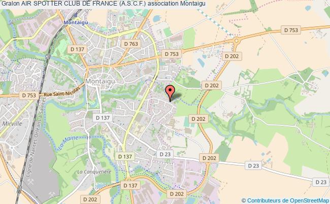 plan association Air Spotter Club De France (a.s.c.f.) Montaigu