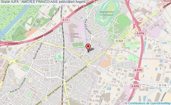 plan association Ajfa - Amicale Franco-asie Angers