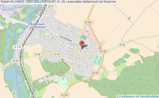 plan association Alliance Judo Ballancourt (a.j.b.) Ballancourt-sur-Essonne
