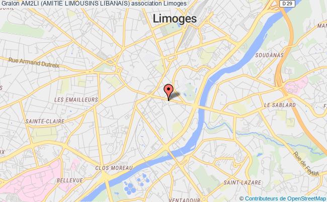 plan association Am2li (amitiÉ Limousins Libanais) Limoges