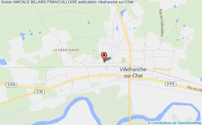 plan association Amicale Billard Francvilloise Villefranche-sur-Cher