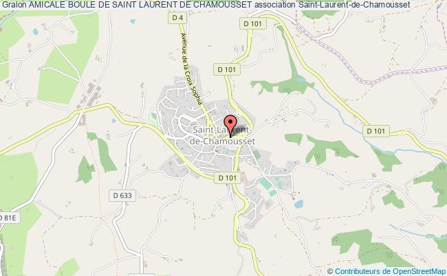 plan association Amicale Boule De Saint Laurent De Chamousset Saint-Laurent-de-Chamousset