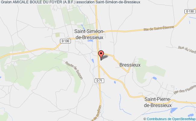 plan association Amicale Boule Du Foyer (a.b.f.) Saint-Siméon-de-Bressieux