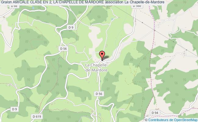plan association Amicale Clase En 2, La Chapelle De Mardore La    Chapelle-de-Mardore