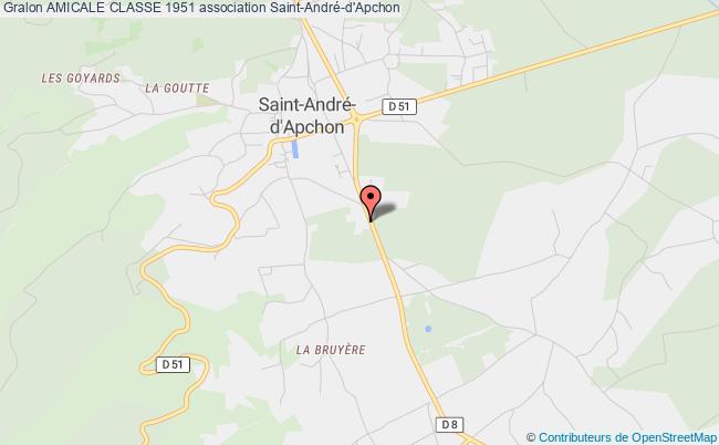 plan association Amicale Classe 1951 Saint-André-d'Apchon