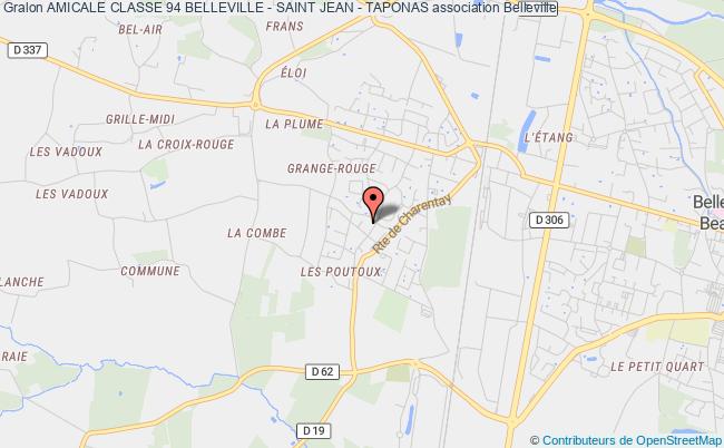 plan association Amicale Classe 94 Belleville - Saint Jean - Taponas Belleville