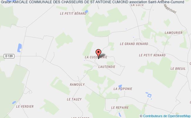 AMICALE COMMUNALE DES CHASSEURS DE ST ANTOINE CUMOND