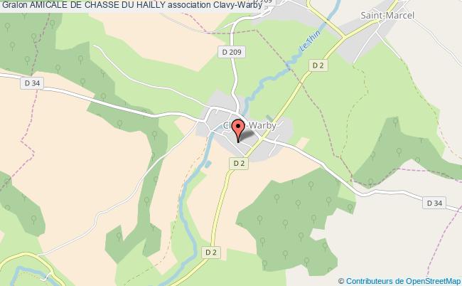 plan association Amicale De Chasse Du Hailly Clavy-Warby