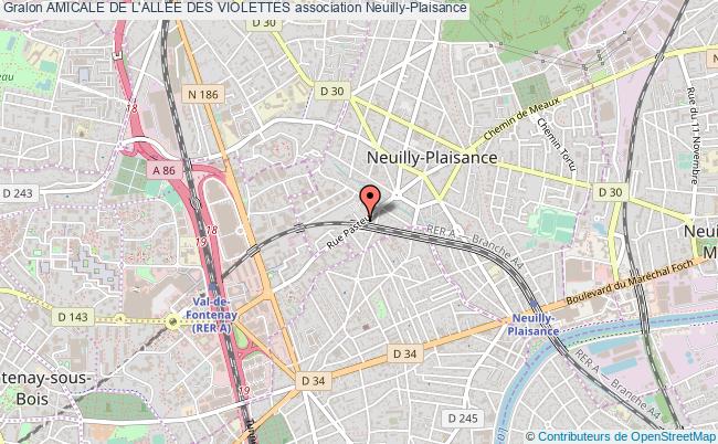 plan association Amicale De L'allee Des Violettes Neuilly-Plaisance