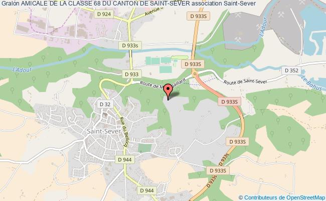 plan association Amicale De La Classe 68 Du Canton De Saint-sever Saint-Sever