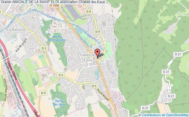 plan association Amicale De La Saint Eloi Challes-les-Eaux