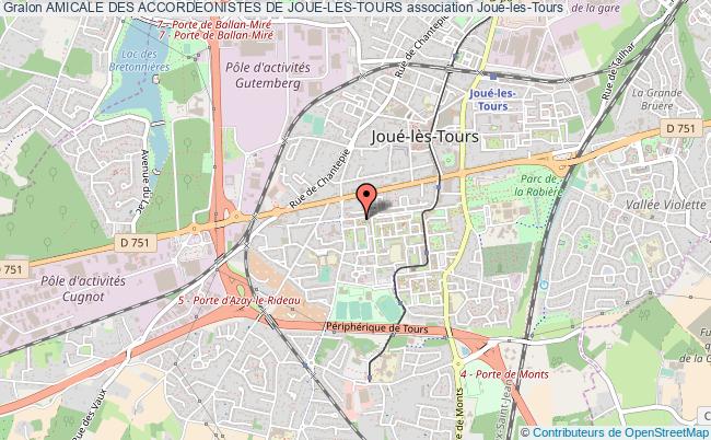 plan association Amicale Des Accordeonistes De Joue-les-tours Joué-lès-Tours