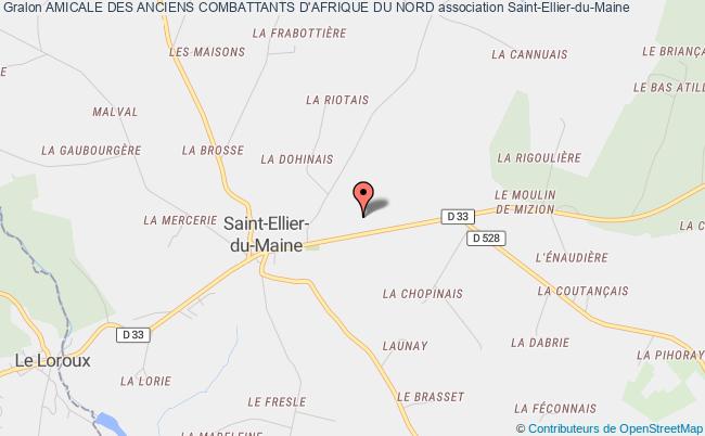 plan association Amicale Des Anciens Combattants D'afrique Du Nord Saint-Ellier-du-Maine