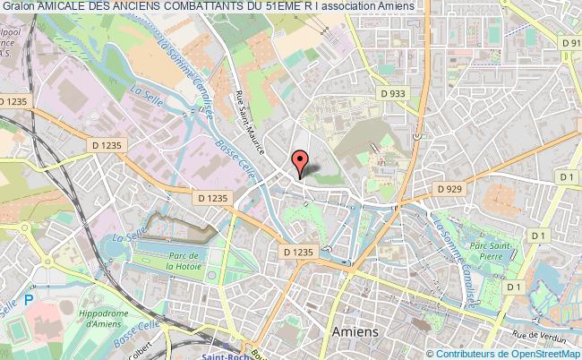 plan association Amicale Des Anciens Combattants Du 51eme R I Amiens