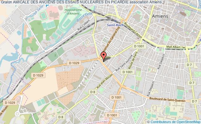 plan association Amicale Des Anciens Des Essais Nucleaires En Picardie Amiens