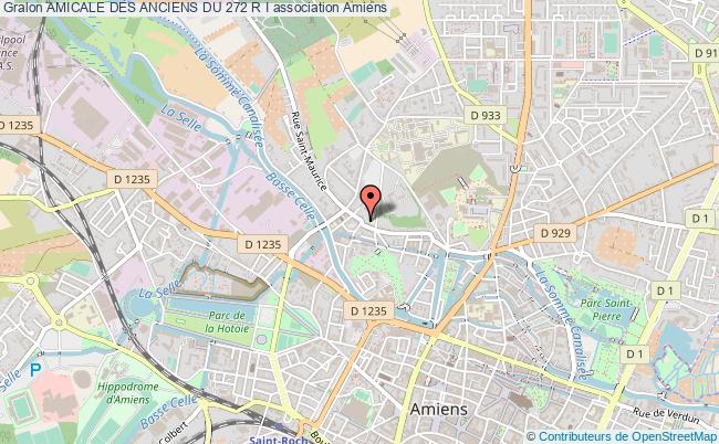 plan association Amicale Des Anciens Du 272 R I Amiens