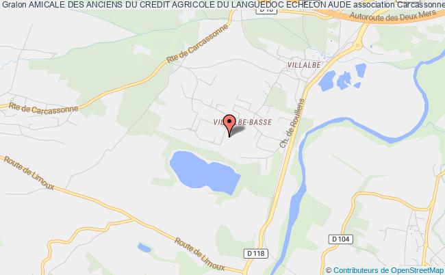 plan association Amicale Des Anciens Du Credit Agricole Du Languedoc Echelon Aude Carcassonne