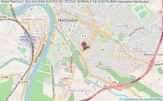 plan association Amicale Des Anciens Eleves De L'ecole Normale De Montauban Montauban