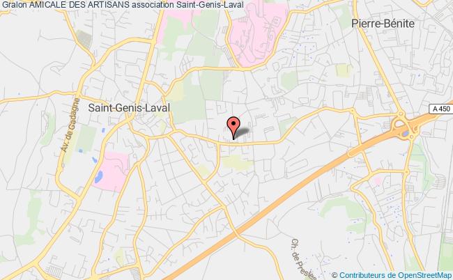 plan association Amicale Des Artisans Saint-Genis-Laval