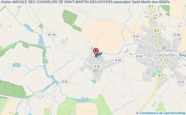 plan association Amicale Des Chasseurs De Saint-martin-des-noyers Saint-Martin-des-Noyers