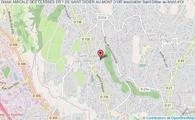 plan association Amicale Des Classes En 1 De Saint Didier Au Mont D'or Saint-Didier-au-Mont-d'Or