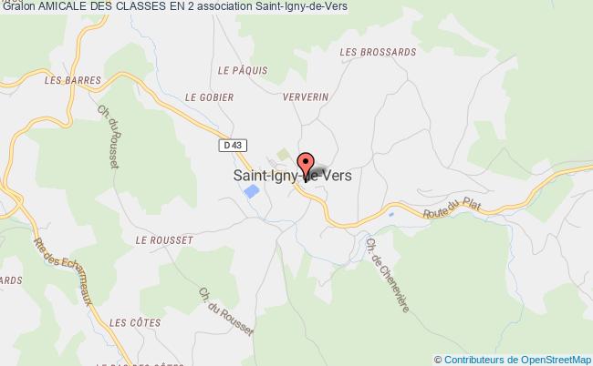 plan association Amicale Des Classes En 2 Saint-Igny-de-Vers