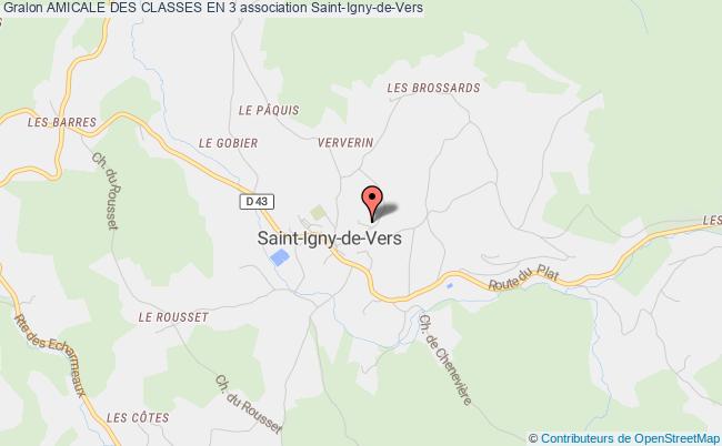 plan association Amicale Des Classes En 3 Saint-Igny-de-Vers