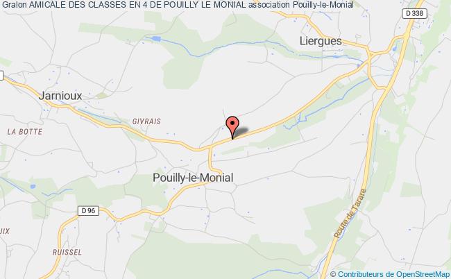 plan association Amicale Des Classes En 4 De Pouilly Le Monial Pouilly-le-Monial