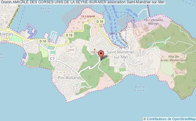 plan association Amicale Des Corses Unis De La Seyne-sur-mer Saint-Mandrier-sur-Mer
