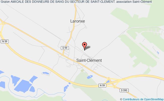 plan association Amicale Des Donneurs De Sang Du Secteur De Saint-clement. Saint-Clément