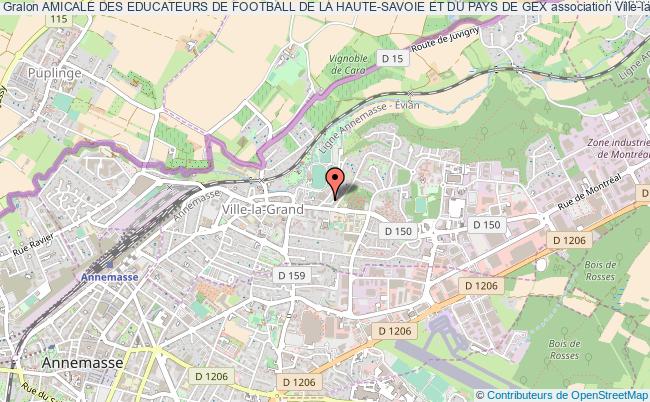 plan association Amicale Des Educateurs De Football De La Haute-savoie Et Du Pays De Gex Ville-la-Grand