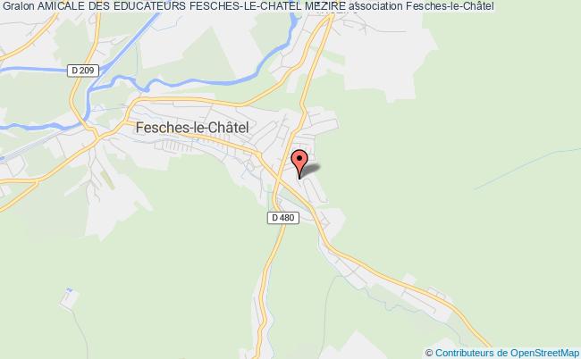 plan association Amicale Des Educateurs Fesches-le-chatel Mezire Fesches-le-Châtel