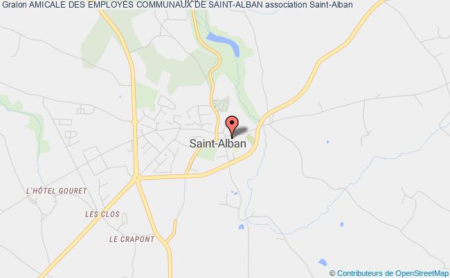 plan association Amicale Des EmployÉs Communaux De Saint-alban Saint-Alban