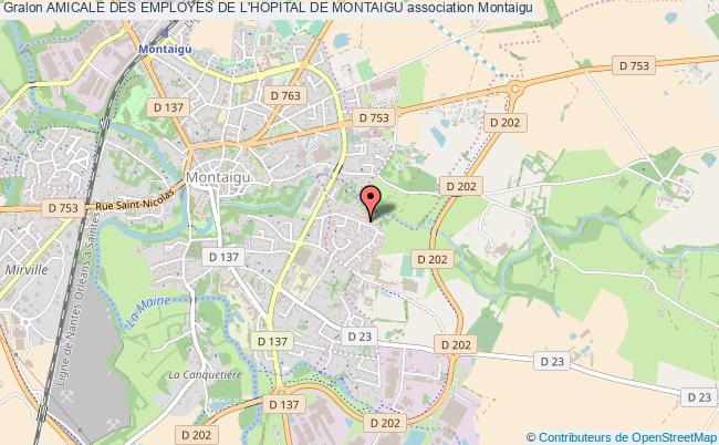 plan association Amicale Des Employes De L'hopital De Montaigu Montaigu