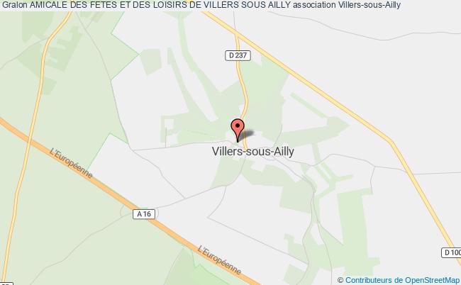 plan association Amicale Des Fetes Et Des Loisirs De Villers Sous Ailly Villers-sous-Ailly
