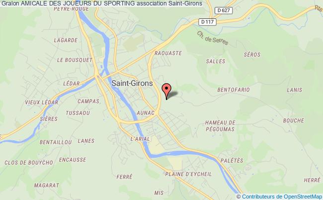 plan association Amicale Des Joueurs Du Sporting Saint-Girons