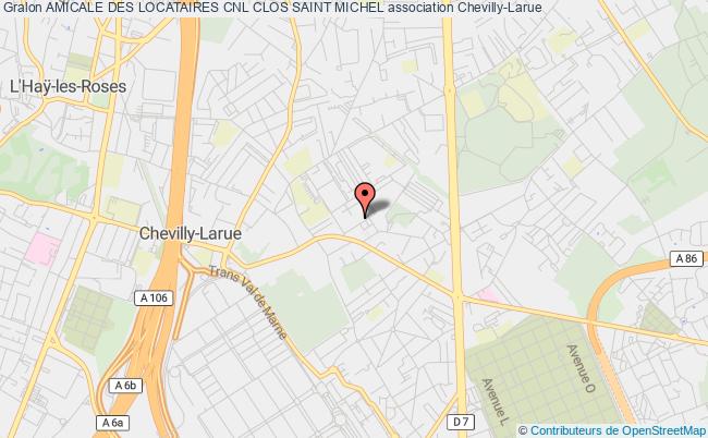 plan association Amicale Des Locataires Cnl Clos Saint Michel Chevilly-Larue