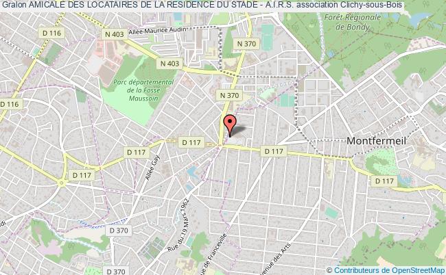 plan association Amicale Des Locataires De La Residence Du Stade - A.i.r.s. Clichy-sous-Bois
