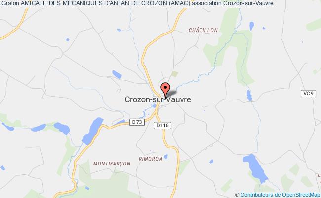 plan association Amicale Des Mecaniques D'antan De Crozon (amac) Crozon-sur-Vauvre