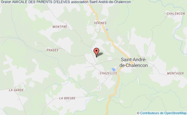 plan association Amicale Des Parents D'eleves Saint-André-de-Chalencon