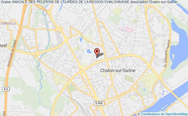 plan association Amicale Des Pelerins De Lourdes De La Region Chalonnaise Chalon-sur-Saône